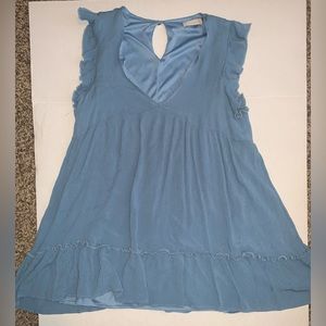 Blue babydoll dress
